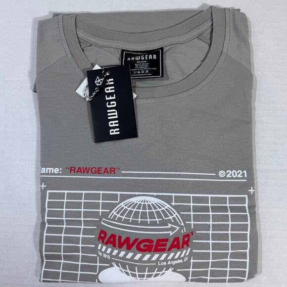 Rawgear Grey Long Sleeve Graphic T-Shirt Model# RG440 Size Medium NWT - Picture 1 of 9